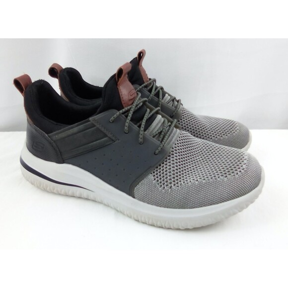 Skechers Other - Skechers 3.0 Cicada Shoes Air-Cooled Memory Foam Gray Slip Ons Men’s Size 7.5